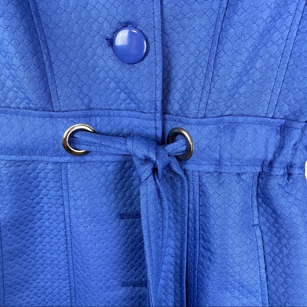Nine West 3/4 Sleeve Periwinkle Blue Dress Jacket Coat - Picture 5 of 12